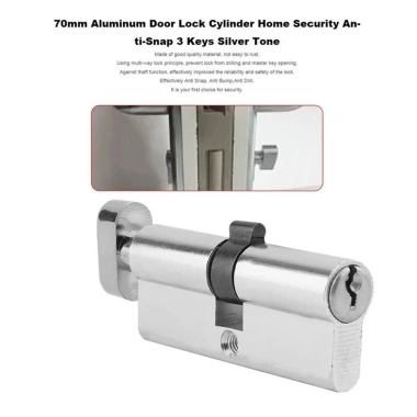 Khóa cửa xi lanh UPVC Anti Pick 35/35 xoay ngón tay cái với bộ 3 phím - An toàn, giá ưu đãi 4