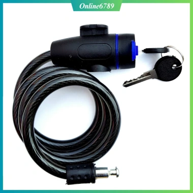 Khóa Dây Chống Trộm Xe Đạp, Xe Máy, Vali - 2 Chìa Khóa, Dễ Dùng, Bảo Hành 24 Tháng, Giá 39.000₫