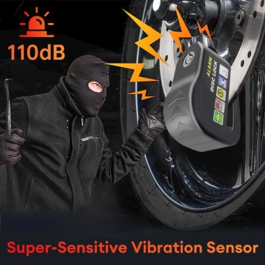 Khóa điạ xe máy TAYO - Bảo vệ phanh đĩa, báo động chống trộm, chỉ 90.000đ 2