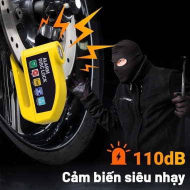 Khóa điạ xe máy TAYO - Bảo vệ phanh đĩa, báo động chống trộm, chỉ 90.000đ 8