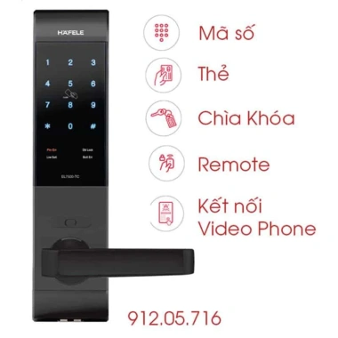 Khoá điện tử Hafele EL7.500-TC 912.05.716 - Thiết kế nhỏ sang trọng, giá 8.129.000₫ 6
