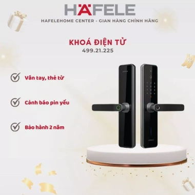 Khoá điện tử Zenith-ML2.501W Hafele - Mở khóa vân tay, thẻ từ, mã số, an toàn cao cấp, giá 9.5 triệu