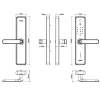 Khoá điện tử Zenith-ML2.501W Hafele - Mở khóa vân tay, thẻ từ, mã số, an toàn cao cấp, giá 9.5 triệu 4