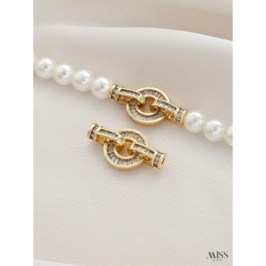 Khóa kết nối 14K gói vàng giữ màu, thang kẻ sọc, cubic zircon tròn, phụ kiện làm vòng tay và vòng cổ 81.458₫ 4 Khóa kết nối 14K gói vàng giữ màu, thang kẻ sọc, cubic zircon tròn, phụ kiện làm vòng tay và vòng cổ 81.458₫ 4
