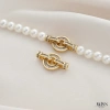 Khóa kết nối 14K gói vàng giữ màu, thang kẻ sọc, cubic zircon tròn, phụ kiện làm vòng tay và vòng cổ 81.458₫ 10