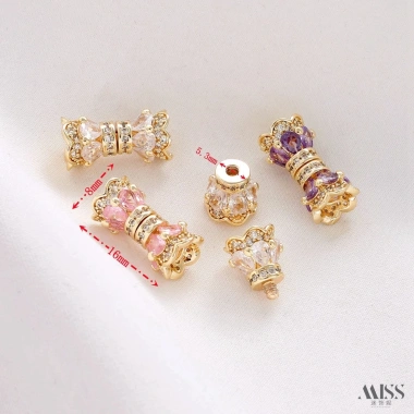 Khóa kết nối 14K mạ vàng giữ màu, vít xoay kim cương - phụ kiện tự làm, giá chỉ 70.739đ 2 Khóa kết nối 14K mạ vàng giữ màu, vít xoay kim cương - phụ kiện tự làm, giá chỉ 70.739đ 2