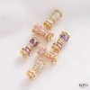 Khóa kết nối 14K mạ vàng giữ màu, vít xoay kim cương - phụ kiện tự làm, giá chỉ 70.739đ 5
