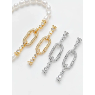 Khóa kết nối giữ màu kẻ sọc Zircon Pearl Buckle DIY - Độ bền cao, giữ màu lâu, giảm giá 18% chỉ 91.506 VND Khóa kết nối giữ màu kẻ sọc Zircon Pearl Buckle DIY - Độ bền cao, giữ màu lâu, giảm giá 18% chỉ 91.506 VND