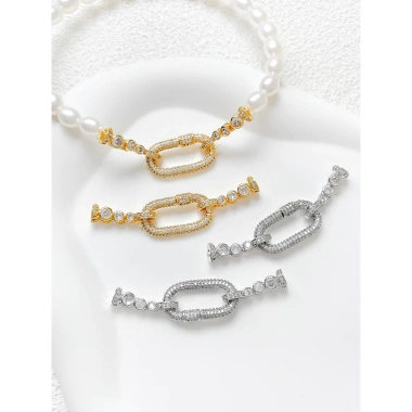 Khóa kết nối giữ màu kẻ sọc Zircon Pearl Buckle DIY - Độ bền cao, giữ màu lâu, giảm giá 18% chỉ 91.506 VND 5 Khóa kết nối giữ màu kẻ sọc Zircon Pearl Buckle DIY - Độ bền cao, giữ màu lâu, giảm giá 18% chỉ 91.506 VND 5