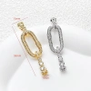 Khóa kết nối giữ màu kẻ sọc Zircon Pearl Buckle DIY - Độ bền cao, giữ màu lâu, giảm giá 18% chỉ 91.506 VND 8