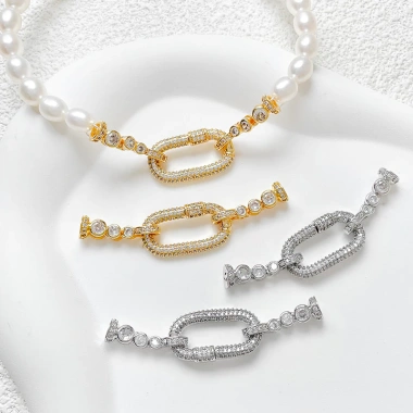 Khóa kết nối giữ màu kẻ sọc Zircon Pearl Buckle DIY - Độ bền cao, giữ màu lâu, giảm giá 18% chỉ 91.506 VND 9 Khóa kết nối giữ màu kẻ sọc Zircon Pearl Buckle DIY - Độ bền cao, giữ màu lâu, giảm giá 18% chỉ 91.506 VND 9