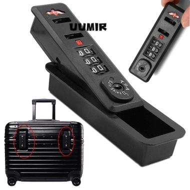 Khóa mật khẩu hành lý UUMIR 3 số đen - TSA, an toàn du lịch, bảo mật bền, 85.250₫
