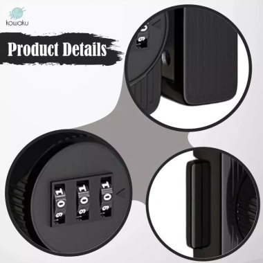Khóa mật khẩu quay - Khóa tủ ngăn kéo hợp kim, bảo vệ không chìa khóa, 155.100₫