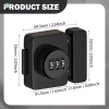 Khóa mật khẩu quay - Khóa tủ ngăn kéo hợp kim, bảo vệ không chìa khóa, 155.100₫ 9