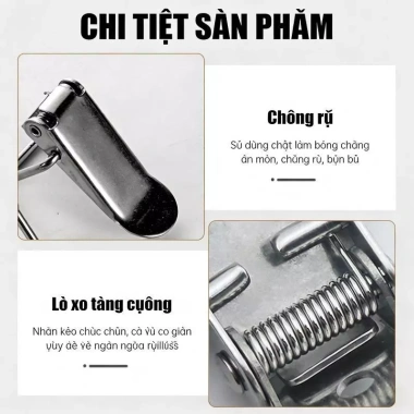 Khóa mỏ vịt cho hộp gỗ, khóa lò xo vali kéo - Bảo mật cao, Giá chỉ 8.270 VND 4 Khóa mỏ vịt cho hộp gỗ, khóa lò xo vali kéo - Bảo mật cao, Giá chỉ 8.270 VND 4