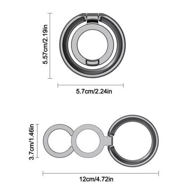Khóa Ngón Tay Từ Tính THUY - Giá Đỡ Nhẫn Điện Thoại Gập Đôi, Xoay 360, Giá 99.110₫ 2