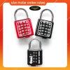 Khóa Số Bấm Cố Định 8/10 Số GHL Đài Loan Chính Hãng - Đen Đỏ 35mm/40mm 2