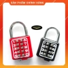 Khóa Số Bấm Cố Định 8/10 Số GHL Đài Loan Chính Hãng - Đen Đỏ 35mm/40mm 3
