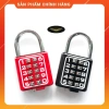 Khóa Số Bấm Cố Định 8/10 Số GHL Đài Loan Chính Hãng - Đen Đỏ 35mm/40mm 6