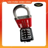 Khóa Số Bấm Cố Định 8/10 Số GHL Đài Loan Chính Hãng - Đen Đỏ 35mm/40mm 9