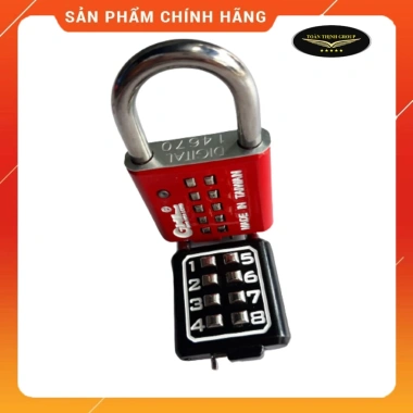 Khóa Số Bấm Cố Định 8/10 Số GHL Đài Loan Chính Hãng - Đen Đỏ 35mm/40mm