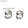 Khóa tai Retro Zircon Pha lê Pentagram Ngôi sao - Bông tai nữ thời trang, quà tặng 40k 5