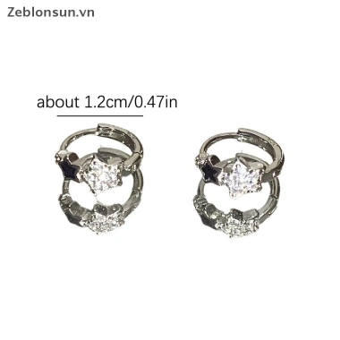 Khóa tai Retro Zircon Pha lê Pentagram Ngôi sao - Bông tai nữ thời trang, quà tặng 40k 5 Khóa tai Retro Zircon Pha lê Pentagram Ngôi sao - Bông tai nữ thời trang, quà tặng 40k 5