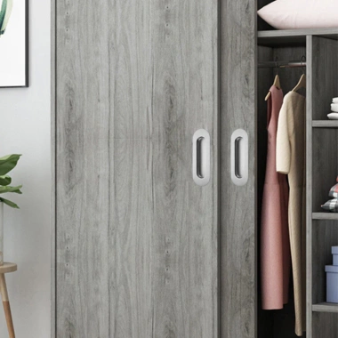 Khóa Tay Cầm Tích Hợp 304 Vô Hình Thép Không Gỉ Chống Kéo Che Khuyết Điểm Cửa Cab