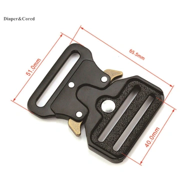 Khóa tháo nhanh kim loại tự động thắt lưng nam Kẹp kẽm điều chỉnh 20‑50mm YTH