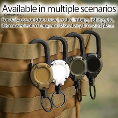 Khóa Treo Chìa Khóa SPM Carabiner - Huy Hiệu Thẻ ID, Cắm Trại, Hàng Ngày, 76.769 VND
