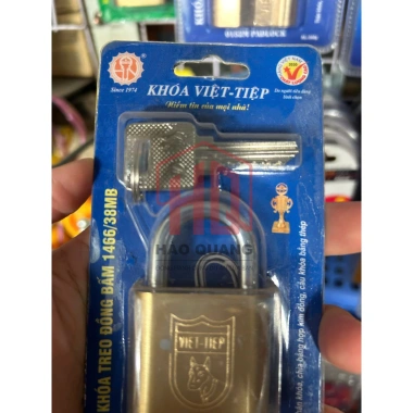 Khóa Treo Việt Tiệp 4P 1.466/38M Bằng Đồng - Vàng Sang Trọng, Chống Gỉ, 132k 6