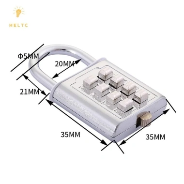 Khóa valí hợp kim kẽm 8 chữ số - Chống trộm du lịch, bảo mật VN, giá 48.730 VND 5