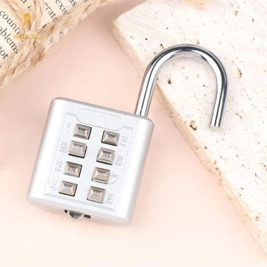 Khóa valí hợp kim kẽm 8 chữ số - Chống trộm du lịch, bảo mật VN, giá 48.730 VND 7