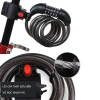 Khóa xe đạp cao cấp lõi thép không cắt, chống trộm, đổi mật khẩu, nhiều màu sắc 8