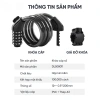 Khóa xe đạp cao cấp lõi thép không cắt, chống trộm, đổi mật khẩu, nhiều màu sắc 9