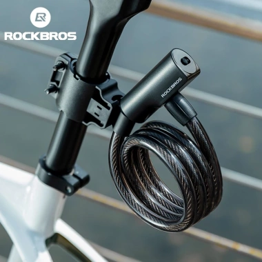 Khóa xe đạp cáp thép ROCKBROS - Chìa khóa an ninh chống trộm cho xe đạp đường trường & MTB, giá ưu đãi 199.924 VND 3 Khóa xe đạp cáp thép ROCKBROS - Chìa khóa an ninh chống trộm cho xe đạp đường trường & MTB, giá ưu đãi 199.924 VND 3