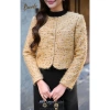 Khoác dạ tweed lông cao cấp ORENDA MODA - Lót trần trám, giảm giá 21% chỉ 875k 3