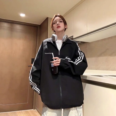 Khoác Dù 3 Sọc Unisex Hai Lớp Chống Nước Tráng Bạc Cản Gió Bụi Nam Nữ Đều Mặc Giá 209.000 VND
