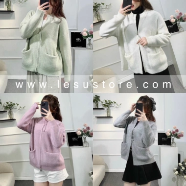 Khoác len 2 khóa kéo, 2 túi vuông - Ấm áp, thời trang, giá chỉ 330.000₫ 2 Khoác len 2 khóa kéo, 2 túi vuông - Ấm áp, thời trang, giá chỉ 330.000₫ 2