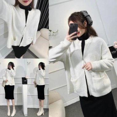 Khoác len 2 khóa kéo, 2 túi vuông - Ấm áp, thời trang, giá chỉ 330.000₫ 5 Khoác len 2 khóa kéo, 2 túi vuông - Ấm áp, thời trang, giá chỉ 330.000₫ 5
