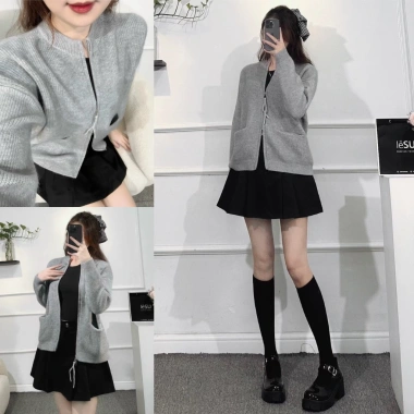 Khoác len 2 khóa kéo, 2 túi vuông - Ấm áp, thời trang, giá chỉ 330.000₫ 9 Khoác len 2 khóa kéo, 2 túi vuông - Ấm áp, thời trang, giá chỉ 330.000₫ 9