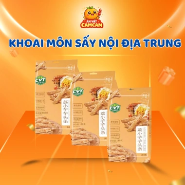 Khoai môn sấy trứng cua muối béo thơm nội địa Trung gói 180g, giảm còn 89.000 đồng