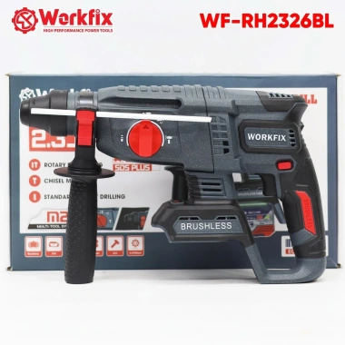Khoan bê tông 3 chức năng WORKFIX WF‑RH2.326BL, lực đập 2.3J, đầu gài SDS PLUS 26mm, không than, giá 867.000₫ 8