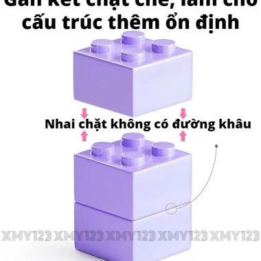 Khối xây dựng đồ chơi lắp ráp nhân vật hoạt hình lớn, búa mô hình Gấu Bears cho bé, giá chỉ 160.000₫