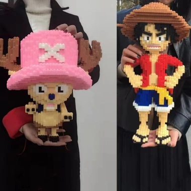 Khối Xây Dựng Luffy 32cm Đồ Chơi Lắp Ráp Nhân Vật Hoạt Hình Giáo Dục Mô Hình Búa Giá Ưu Đãi 165k 4