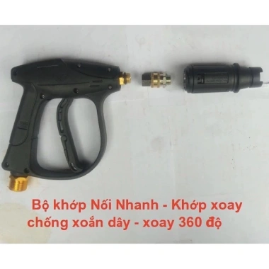 Khớp nối nhanh xoay 14mm chống xoắn, thích hợp dây phun rửa xe - Giá chỉ 30.400₫