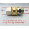 Khớp nối nhanh xoay 14mm chống xoắn, thích hợp dây phun rửa xe - Giá chỉ 30.400₫ 8