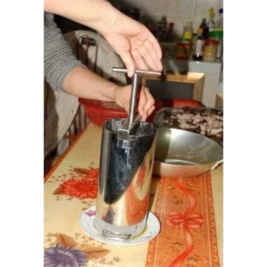 Khuân làm giò chả inox 1kg-2kg, chất không gỉ, đa năng, giá ưu đãi 38.800 VND