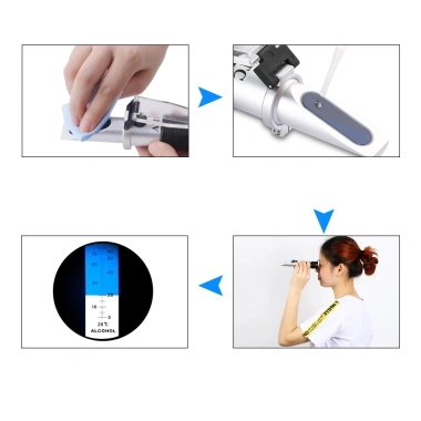 Khúc xạ kế đo nồng độ cồn 0-80% ATC - Máy đo cồn rượu chuẩn, giá ưu đãi 236.550 VND 5