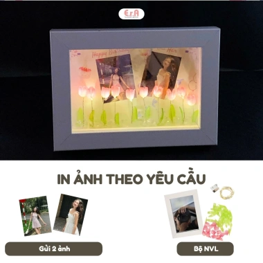 Khung ảnh hoa Tulip 3D - Quà 14/2, 8/3, sinh nhật, tốt nghiệp, kỷ niệm - Giá chỉ 162.000đ
